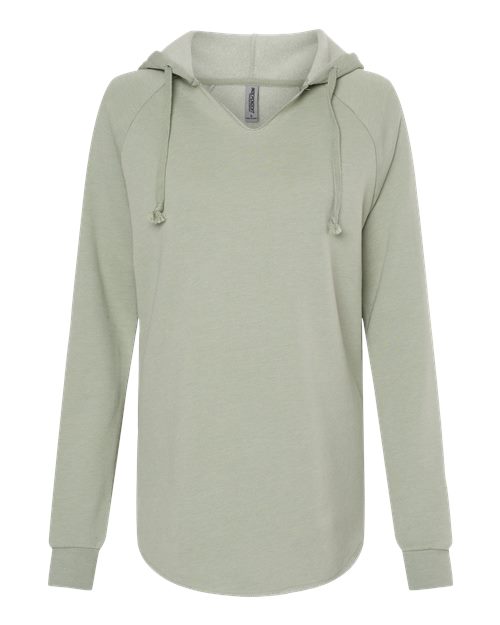 Women’s Lightweight California Wave Wash Hooded Sweatshirt - 7789