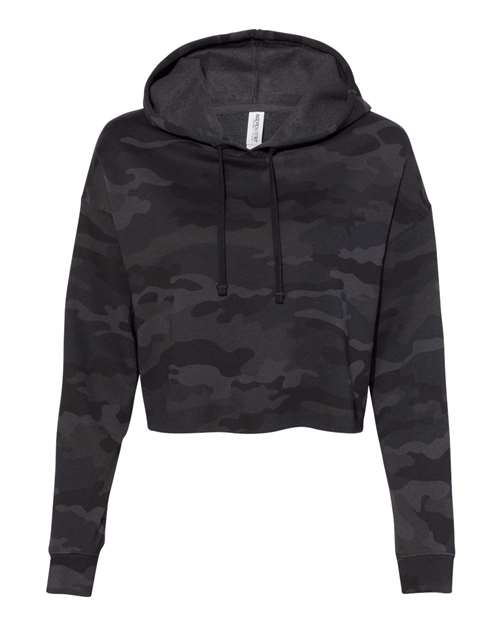 Women’s Lightweight Crop Hooded Sweatshirt - 7788