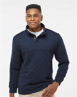 Men's Quilted Half-Snap Pullover - 8095