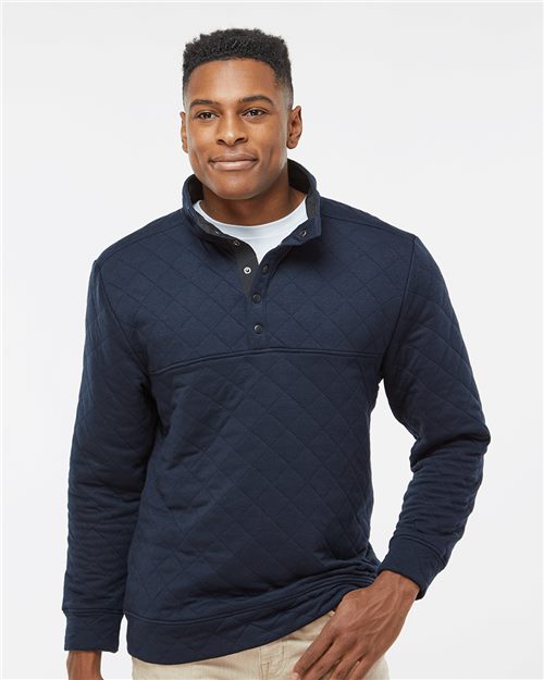 Men's Quilted Half-Snap Pullover - 8095