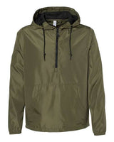 Unisex Lightweight Quarter-Zip Windbreaker Pullover Jacket - 8800