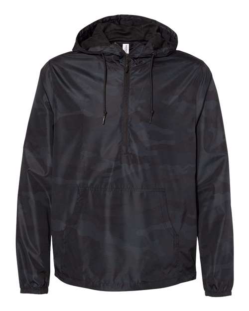 Unisex Lightweight Quarter-Zip Windbreaker Pullover Jacket - 8800