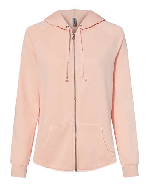 Women's California Wave Wash Full-Zip Hooded Sweatshirt - 8801