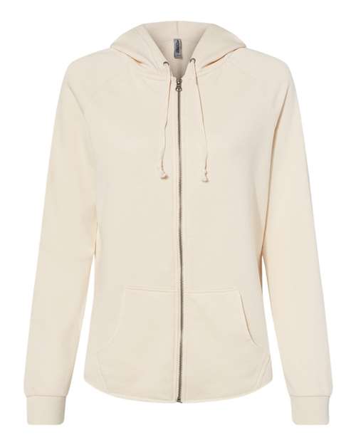 Women's California Wave Wash Full-Zip Hooded Sweatshirt - 8801