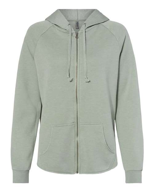 Women's California Wave Wash Full-Zip Hooded Sweatshirt - 8801