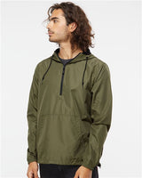 Unisex Lightweight Quarter-Zip Windbreaker Pullover Jacket - 8800