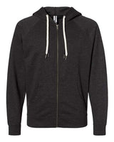 Unisex Icon Lightweight Loopback Terry Full-Zip Hooded Sweatshirt - 9131
