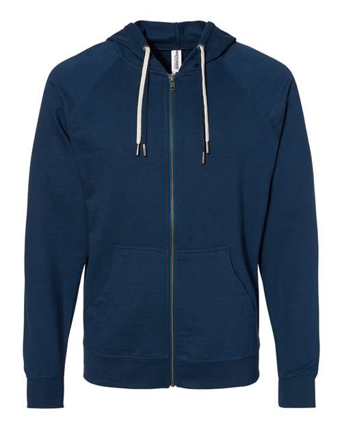 Unisex Icon Lightweight Loopback Terry Full-Zip Hooded Sweatshirt