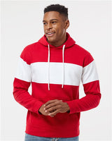 Men's Varsity Fleece Colorblocked Hooded Sweatshirt - 9115