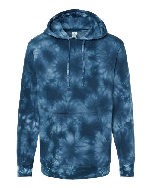 Unisex Midweight Tie-Dyed Hooded Sweatshirt - 9795