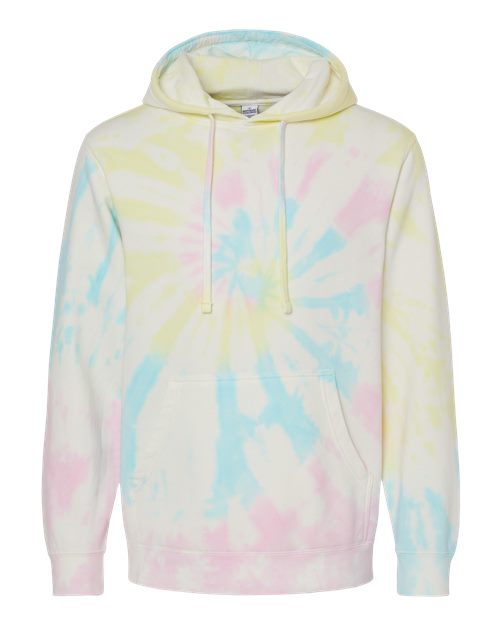 Unisex Midweight Tie-Dyed Hooded Sweatshirt - 9795