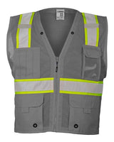 Unisex EV Series® Enhanced Visibility Multi-Pocket Mesh Vest - 4453