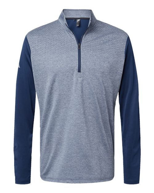 Men's Ultimate365 Heather Block Print Quarter-Zip Pullover - 10209