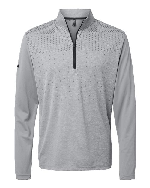 Men's Ultimate365 Heather Block Print Quarter-Zip Pullover - 10209