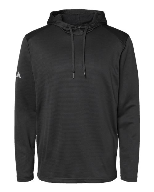 Men's Textured Mixed Media Midweight Hooded Sweatshirt - 10214