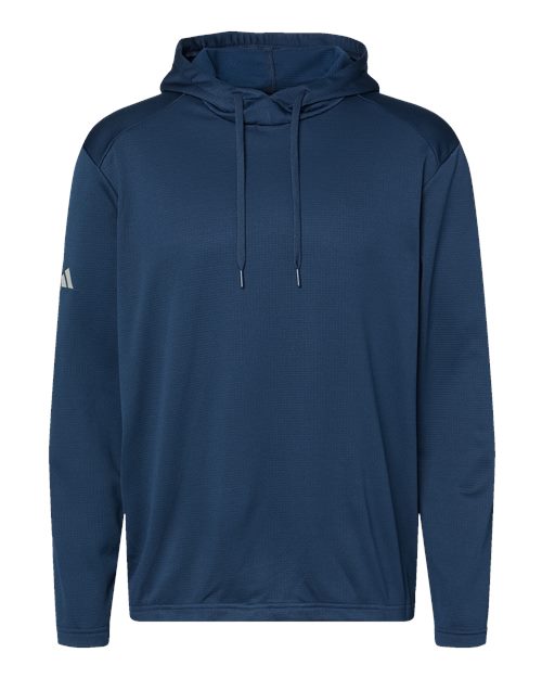 Men's Textured Mixed Media Midweight Hooded Sweatshirt - 10214