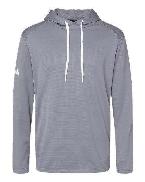 Men's Textured Mixed Media Midweight Hooded Sweatshirt - 10214