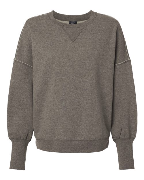 Women's Sueded Fleece Crewneck Sweatshirt - 10418