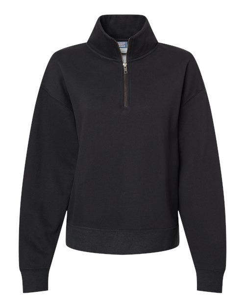 Women's Sueded Fleece Quarter-Zip Sweatshirt - 10419