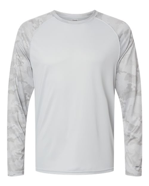 Unisex Cayman Performance Camo Colorblocked Long Sleeve T-Shirt - 10524