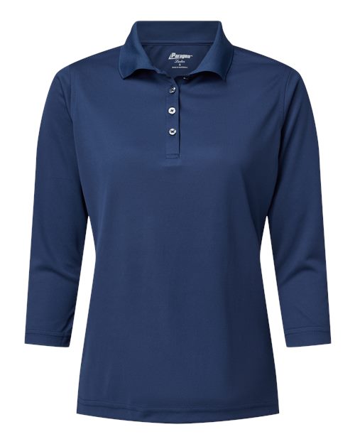 Women's Lady Palm Three-Quarter Sleeve Polo - 10546