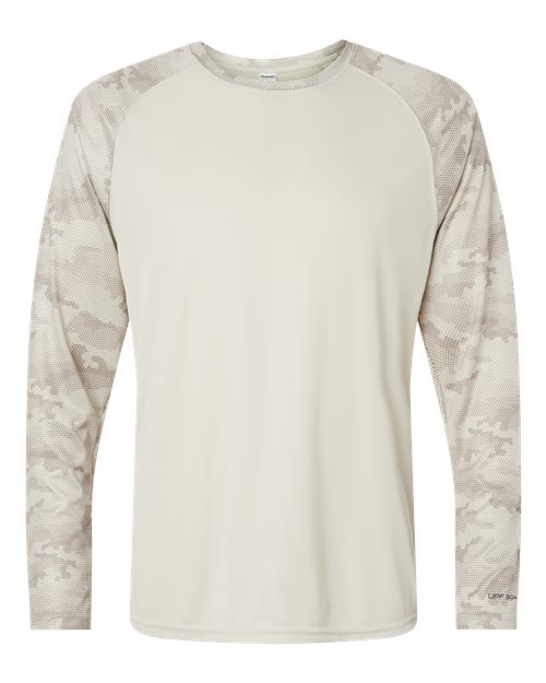 Unisex Cayman Performance Camo Colorblocked Long Sleeve T-Shirt - 10524