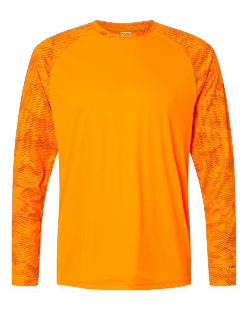 Unisex Cayman Performance Camo Colorblocked Long Sleeve T-Shirt
