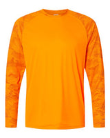 Unisex Cayman Performance Camo Colorblocked Long Sleeve T-Shirt